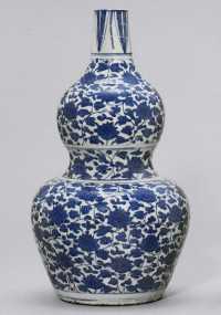 16世纪 青花缠枝莲纹葫芦瓶